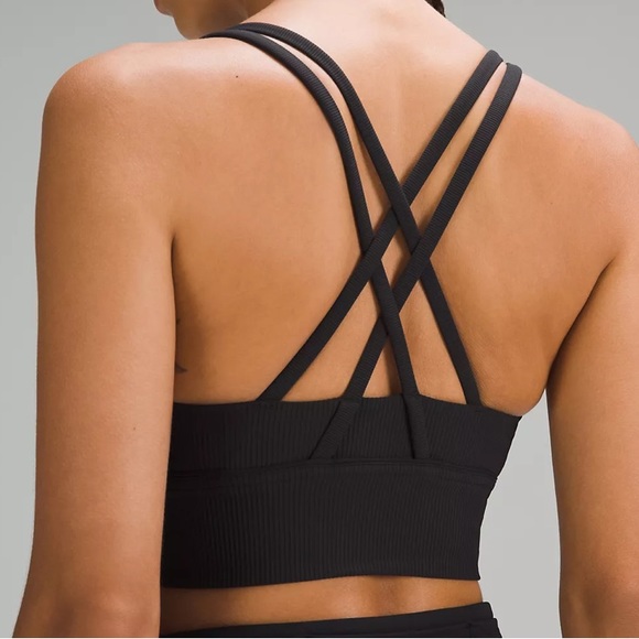 Lulu Energy Highneck Ribbed Bra - Picture 3 of 8